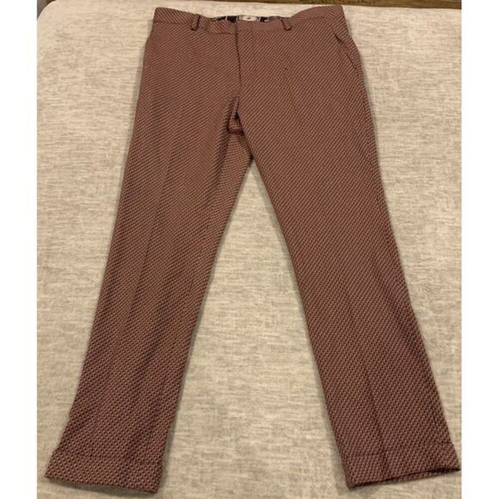Murano Men's Slim Fit Jeans - Brown Pattern